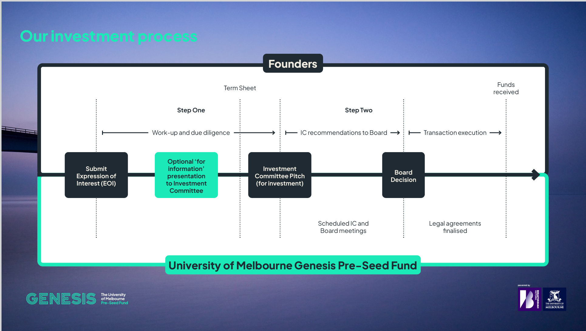 Graphic of investment process