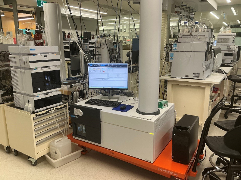 Agilent 6545 QTOF in the lab