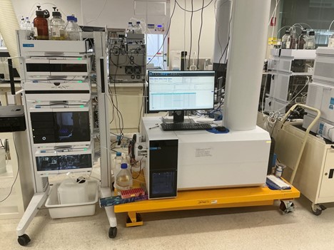 Agilent Revident QTOF instrument in the lab.