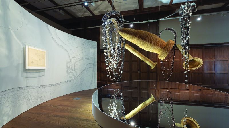 Installation view of the work Ancestral Memory by artist Maree Clarke